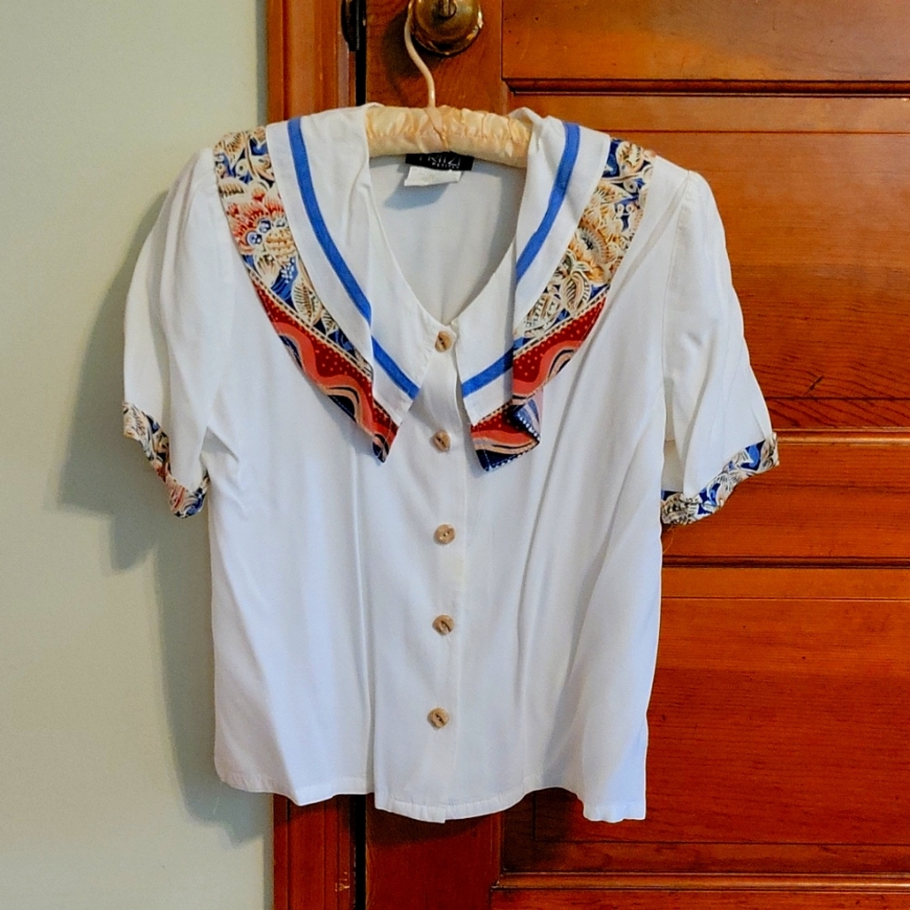 Fritzi Petites White Button-down Shirt